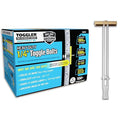 TOGGLER SNAPTOGGLE BB Toggle Anchor, Zinc-Plated Steel Channel, Made in US, 3/8" to 3-5/8" Grip Range, for 1/4"-20 UNC Fastener Size (Pack of 100)