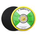 1Pcs 6in Hook and Loop Flexible Backing Pad, 6" Sanding Back Pad 5/16" 24 Thread for Air Orbital Sander and Pneumatic Polisher