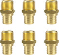 SUNGATOR 6-Pack PEX 3/4" x 1/2" NPT Male Threaded Adapter Crimp Fitting, No Lead Brass
