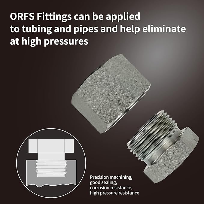 160 PC JIC and ORFS Master Industrial Hydraulic Cap and Plug Hose Tube and Pipe Fitting Kit Cap and Plug Kit Precision Threading in ORFS and 37° Dash Sizes 4 6 8 10 12 16