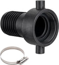 EASTRANS Poly Female Hose Fitting with Nut, 1.5 inch Polypropylene Pin Lug Hose Shank Coupling with 1 Clamp