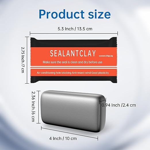 6 Pack Gray Wall Putty Hole Repair, Waterproof Sealant Mastic (30g/Bag) – Hole Filler for Cracks & Leaks, No Tools Needed, Ideal for Visible Wall & Pipe Surfaces
