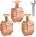 3PCS Ground Rod Clamp, Great for 1/2”- 5/8” Grounding Rods (3, Copper Clad Clamp (1/2''-5/8''))