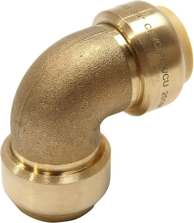 (Pack of 12) EFIELD 1/2 Inch Push Fit Fitting Bundles to Connect Pex, Copper, CPVC -Tee "T" 2 Pieces, Elbow and Coupling 5 Pieces each, with a Disconnect Clip,(PF138)
