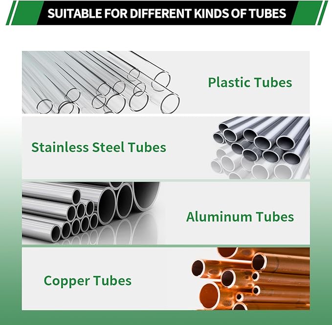 280pcs 1/2" 3/8" 5/16" 1/4" 3/16" 1/8" Brass Compression Sleeves Ferrules Inserts Nuts Fittings Assortment Kit, 6 Sizes Hose Repair Kit of Air Water Fuel Oil Gas Tube Lines