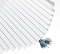 Yecaye 235in Wall Cord Hider for 3-4 Cords, On-Wall Cord Cover Channel, Long Cable Concealer, Cable Cover Cords Management for Home Office, W1.18in H0.63in, White