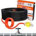 HEATIT Heat Tape for Water Pipes - Prevent Freezing, Trusted Winter Essential, CSA & ETL Approved, Keeps Water Flowing, Reliable, Efficient, Durable heated pipe wrap cable HISD 40ft, 7w/ft, 120V