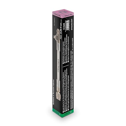 Extreme Ultra A/C Leak Stop Direct Easy Inject Solution for HVAC&R Systems up to 6 Tons with 1/4 SAE Charging Port, for all Refrigerants and Oils | Reusable, Refillable, US Patented - 0.2 fl oz (6 mL)