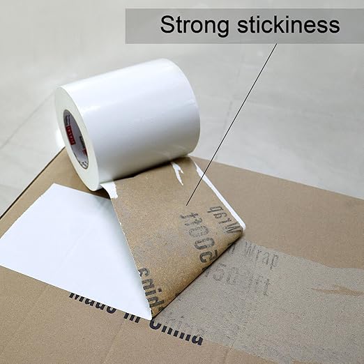 6" White Duct Tape, Heavy Duty 6 inch x 55 yds (164 ft) Wide Duct Tape, Waterproof, UV Resistant for Crafts, Home Improvement, Repairs, & Projects