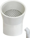 PVC Vent Cap 1 pcs 45-Degree for 4" Schedule 40,PVC Termination Cap,Vent Cover Screen,Round Furnace PVC Pipe Stainless Steel Roof Vent Cap,Installation not Required That PVC Elbow,or Coupling