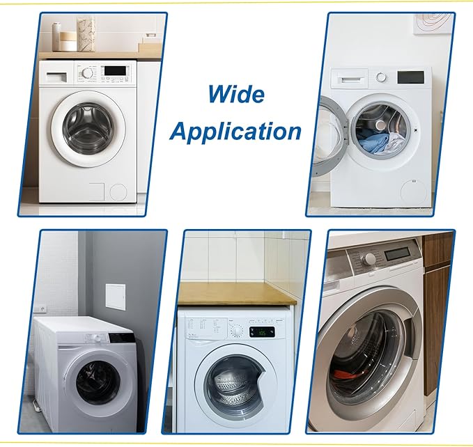 Washing Machine Outlet Box with Center Drain, 1/2" Push-Fit Inlet x 3/4" MHT Outlet Connection with Hot and Cold 1/4-turn Shut-off Ball Valve and Stainless Steel Water Hammer Arrestor