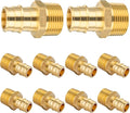 10-Pack HeSun PEX A Expansion Fitting, 3/4 Inch Male Thread Adapter,3/4" Male NPT x 3/4" Pex Expansion Adapter,ASTM F1960(PEX1960018)