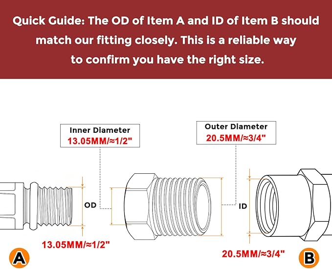 Pack of 3, 1/2" Male NPT to 1/4" FeMale NPT Solid Brass Hex Bushing, Hose Fittings Adapter Reducer Fit for Pipe Leak Repair, Bathroom Remodeling, Tool Extensions, Compression