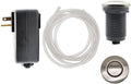 Disposal Air Switch Kit for Garbage Disposal Hands-Free On/Off Control UL Approved Includes 6' Air Tube 1-3/8" Air Button Safe & Convenient for Kitchen No Wiring Needed (Brushed Nickel)