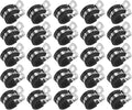 25-Pack Cable Clamps, 9/16 Inch/ 14 mm 304 Stainless Steel Rubber Cushioned Insulated Cable Clamp R Shape Metal Holder for Tube/Wire/Pipe/Loop Installation