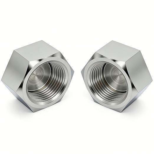Stainless Steel 304 Hex End Cap 3/4" NPT Female Pipe Fitting 2pcs