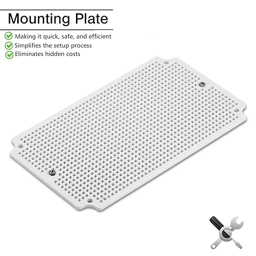 QILIPSU Outdoor Junction Box, IP67 Waterproof ABS Plastic Electrical Box, Clear Cover 250x150x130mm Project Box Weatherproof Enclosure (9.8"x5.9"x5.1" CC)