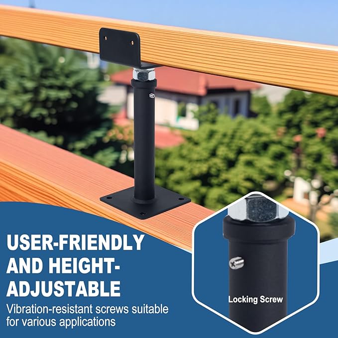 2 Pack U-Shaped Floor Jack, Heavy Duty Adjustable Steel Telepost with U-Head for 4x2, 4x4, 4x6 Joists, 9-13 Inch Adjustment Range, Screw Jack Post for Beam Support & Leveling