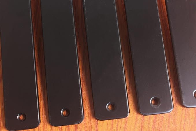 12 Pack - L 5" x H 2" x W1.5, 5mm Thick Black L Shelf Bracket, Iron Shelf Brackets, Metal Shelf Brackets, Floating Shelf, Shelf Supports with Screws Blind