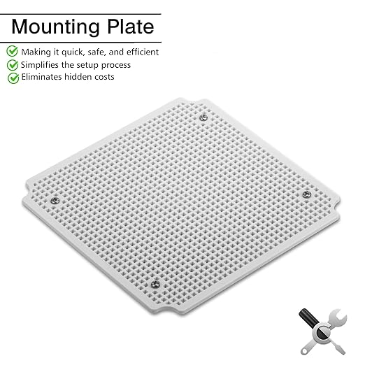 QILIPSU Outdoor Junction Box IP67 Waterproof Project Box ABS Plastic Weatherproof Electrical Enclosure Clear Cover (7.9"x7.9"x5.1" CC)