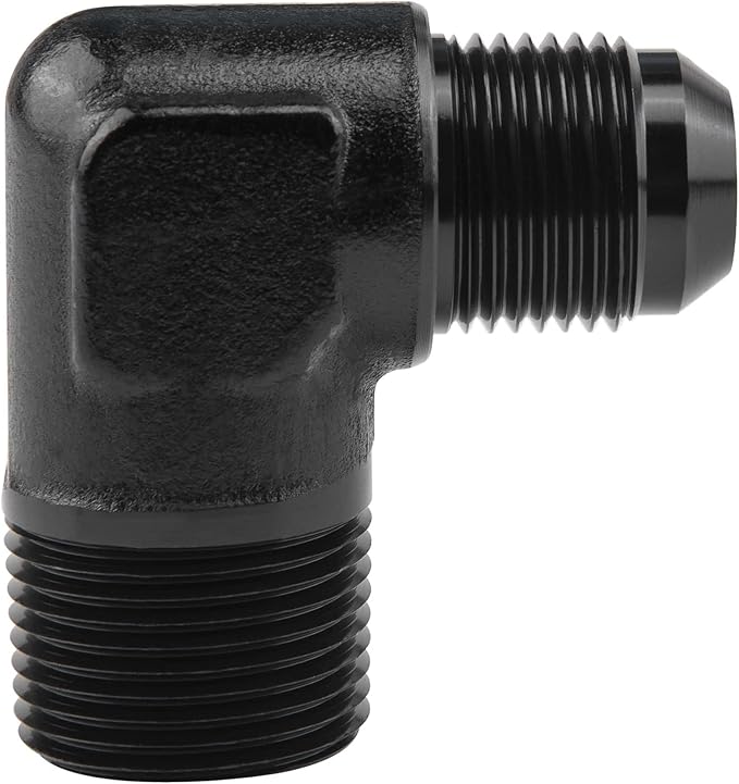 EVIL ENERGY 10AN to 3/4" NPT Male 90 Degree Fitting Adapter Aluminum