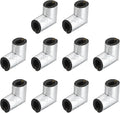 PATIKIL 1" Elbow Insulation Tubing, 10Pcs Self Adhesive Water Pipe Insulation Tube Foam Tubes Sleeve Cover Wrapping with Aluminum Foil for Heat Preservation Freeze Protection, Black