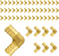 50-Pack PEX Fittings Niikappu 3/4"x3/4" Pex Elbow, Brass Crimp Pipe Fittings for PEX Pipes, ASTM F1807