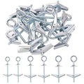 Hilitchi 15Pcs M5 O-Shaped Toggle Bolts and Wing Nut Kit Eye Bolt Toggle Anchors Set Butterfly Toggle Anchors Toggle Bolts Heavy Duty Butterfly Anchors for Hanging Lamps Heavy Items
