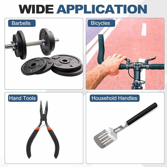 2pcs 1/3" ID Pipe Insulation Foam Tube, EPDM Pipe Cover 1/2" OD Wrap Roll Bar Tubing 4.9FT Long - Insulation Freeze Heat Preservation for Guitar Stand/AC Units/Exercise Machine