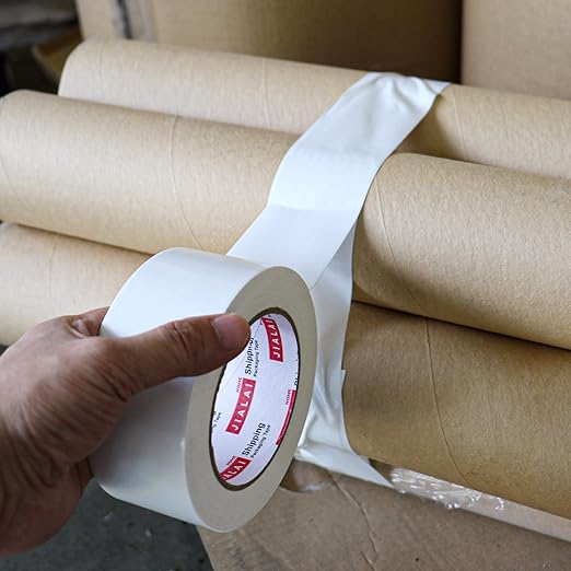 5-Pack White Duct Tape, 2 inches x 30 Yards, 8.27 mil Thickness, Heavy Duty, Strong, Flexible, No Residue, All-Weather and Tear by Hand - for Patch, Protect and Temporary Repairs