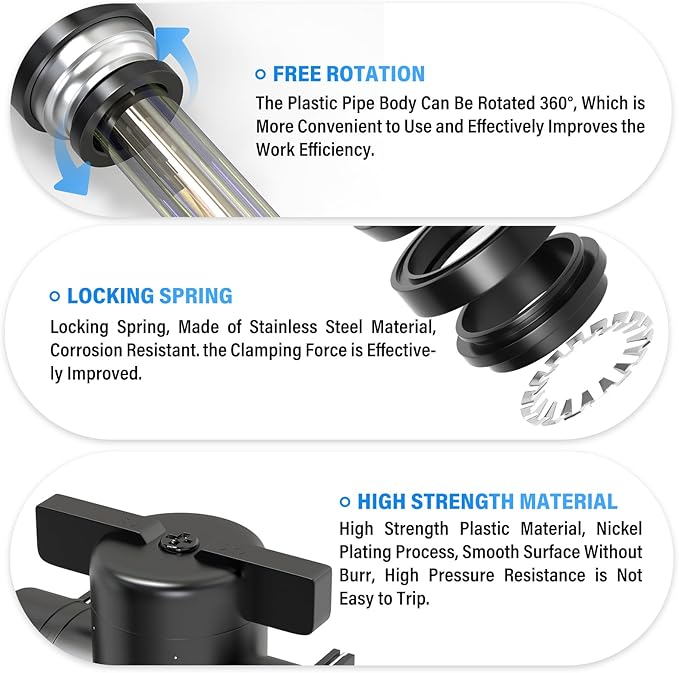 TAILONZ PNEUMATIC 3/8 Inch Tube OD x 1/4 Inch NPT Thread Ball Valve Air Flow Control Valve Push to Connect Fitting BVC-3/8-N2（Pack of 5）