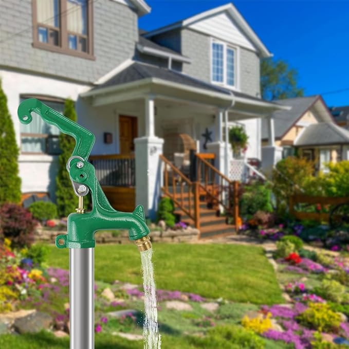 Frost Proof Yard Hydrant,Freeze Proof Outdoor Faucet Frost Free Hydrant for Yard Garden Farm Pasture Irrigation,Water Faucet 3/4" Pipe Connection,4.25ft Total Length 24" Bury Depth