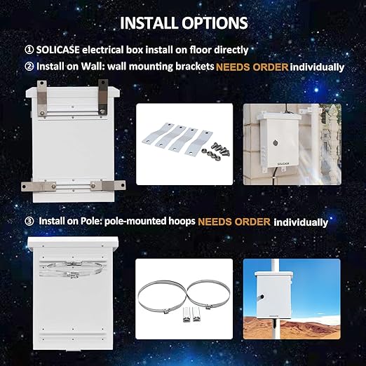 Metal Electrical Box Enclosure, Steel Electrical Box, IP Weatherproof Box for Outdoor Electronics, NEMA Enclosure Outdoor, Projector Box Enclosure for Electronics 20x16x12