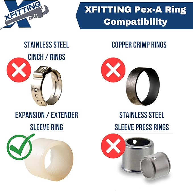 XFITTING Pex A 3/4 Inch x Pex A 3/4 Inch x 3/4 Inch Male NPT Tee, Pex A Male NPT Tee, 29-6-2=10XX, 10 Pieces