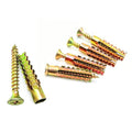 50 Pack Heavy Duty Hollow Wall Anchors with Screws, Loose Hinge Hole Repair Kits, Ideal for Hinge Hole Repair and Concrete Wall, Hollow-Wall, Wooden Wall (6x32mm)