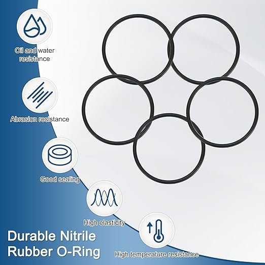 10-Pcak Nitrile Rubber O-Rings, 31mm ID, 35mm OD, 2mm Width, Metric Sealing Washer Gasket for Automotive Machine Plumbing/Faucet/Air or Gas Connections, Resists Oil and Heat