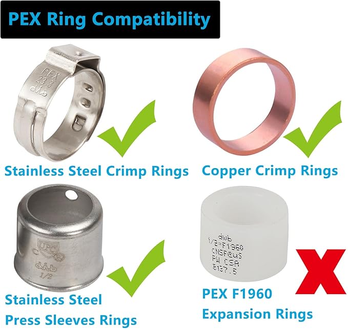 (10 Pack) Lidertik Pex Fittings 1/2 inch Female Adapter, 1/2" Pex F1807 x 1/2" NPT Female Threaded Adapter Brass