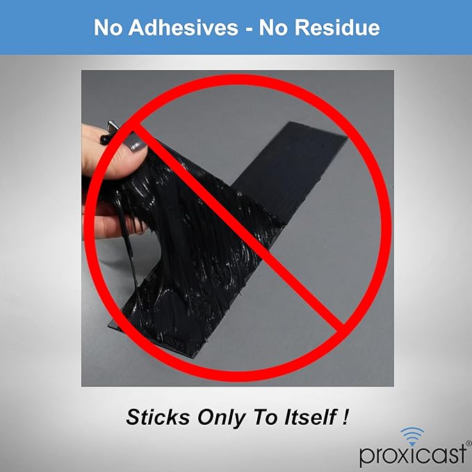 Proxicast Pro-Grade Extra Strong 30mil Weatherproof Self-Fusing Silicone Rubber Sealing Tape for Outdoor Antenna Coax & Electrical Cables, Hose/Pipe Leaks & Emergency Repairs (1.5" x 15' roll) - Grey