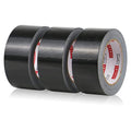 Heavy Duty Duct Tape, Black Tape 2 Inches x 30 Yards 3-Pack, 8.27 mil, Strong, Flexible, No Residue, All-Weather and Tear by Hand - for Repairs, Industrial, Professional Use