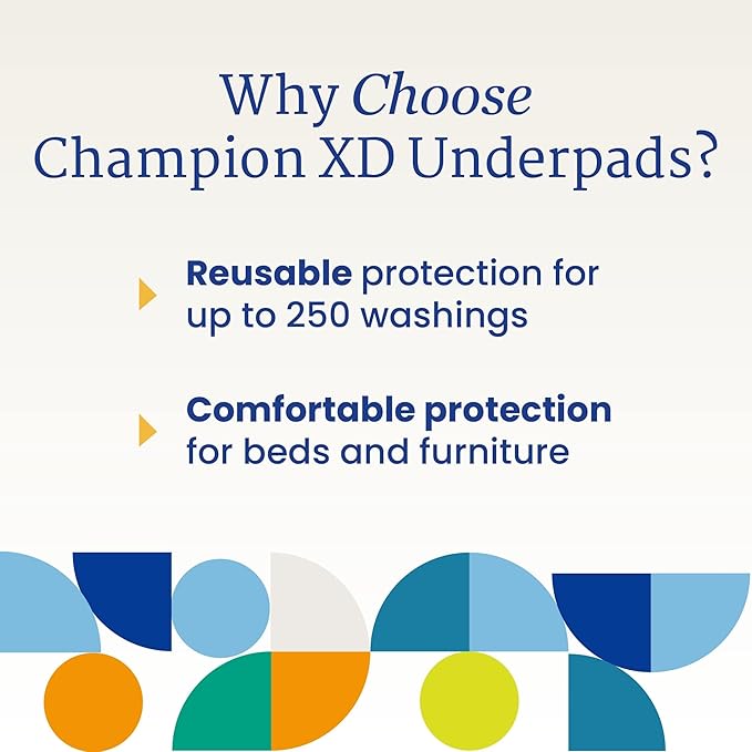 NorthShore Champion XD, 35 x 47, 51 oz., Washable Underpad, X-Large, Each