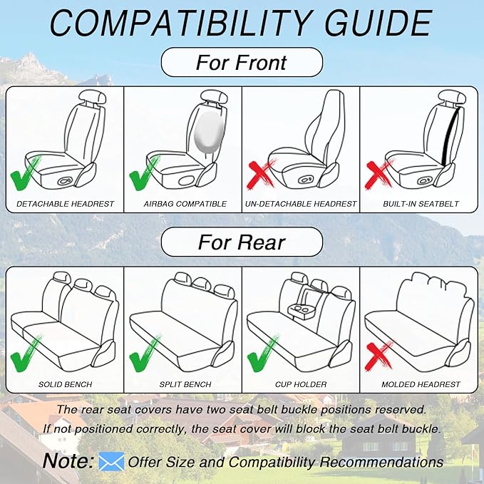 Car Seat Covers for Jaguar E-PACE 2018-2024,Breathable Nappa Leather Car Seat Protector,Full Seat Cover with Pillow Automotive Seat Cushion with Airbag Compatible(5 Seats,Black)