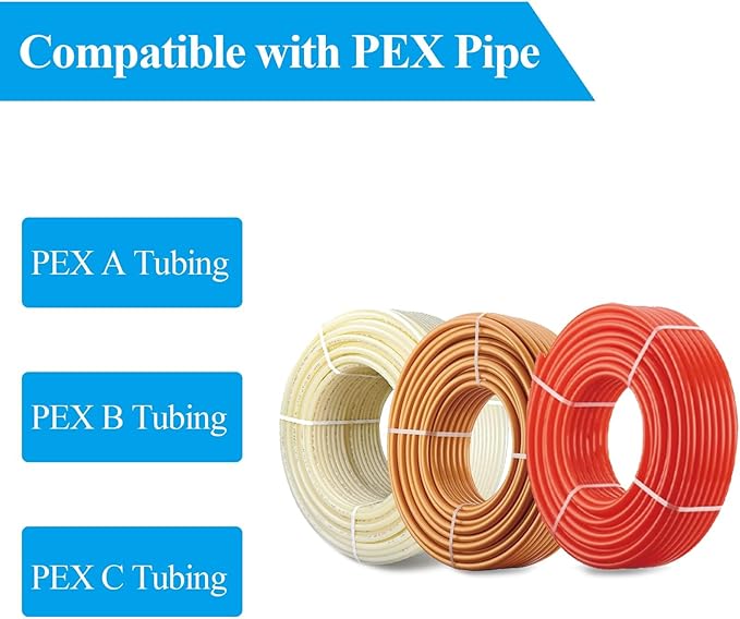 WiseWater 60 Pcs Pex Fittings, 1/2 inch T PEX Tee(20PCS) & 90 Degree Elbow & Straight Coupling, Brass Barb Crimp Pipe Fitting for Pex Pipe(Pack of 60), UPC Certified