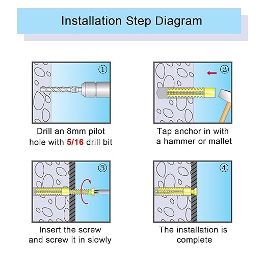 10 Pack Heavy Duty Hollow Wall Anchors with Screws, Loose Hinge Hole Repair Kits, Ideal for Hinge Hole Repair and Concrete Wall, Hollow-Wall, Wooden Wall (6x32mm)