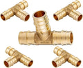 (5-Pack) Seelink 3/4" x 3/4" x 3/4" PEX-A Tee Expansion Fittings, for PEX Tubing Pipe Hose Fittings, ASTM F1960(PEX1960043-5Pack)