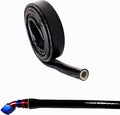 1/2"(12mm) ID Fire Sleeve Silicone Coated Fiberglass for Automotive Hose Lines Wires& Electrical Wiring Black, 5 feet