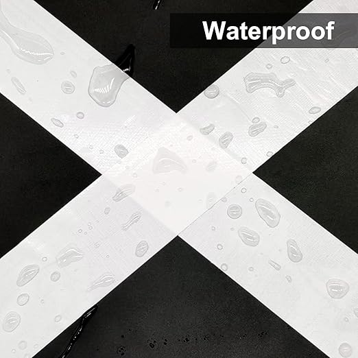 5-Pack White Duct Tape, 2 inches x 30 Yards, 8.27 mil Thickness, Heavy Duty, Strong, Flexible, No Residue, All-Weather and Tear by Hand - for Patch, Protect and Temporary Repairs