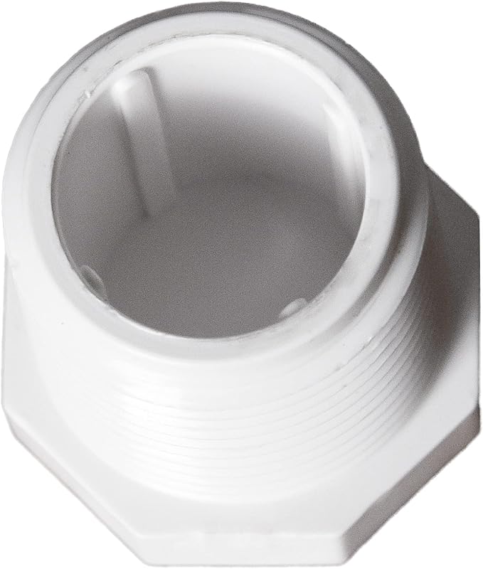 10pcs 1 Inch PVC Cleanout Plug Male Threaded Drain End Cap Couplin Adaptor for PVC Pipe Pressure Fitting Schedule 40 NPT Threads Water Pipe closing (1", 10)