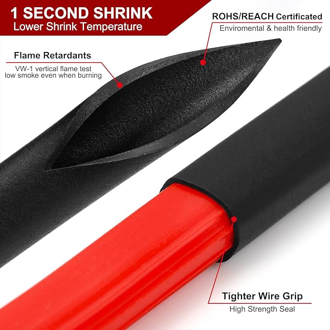 Chanzon 2:1 Ratio 1/24" (1mm) Heat Shrink Tubing 8Ft Roll (2.5M Total Length) Brown Polyolefin Sleeving Wrap Shrinking 2 to 1 1pcs