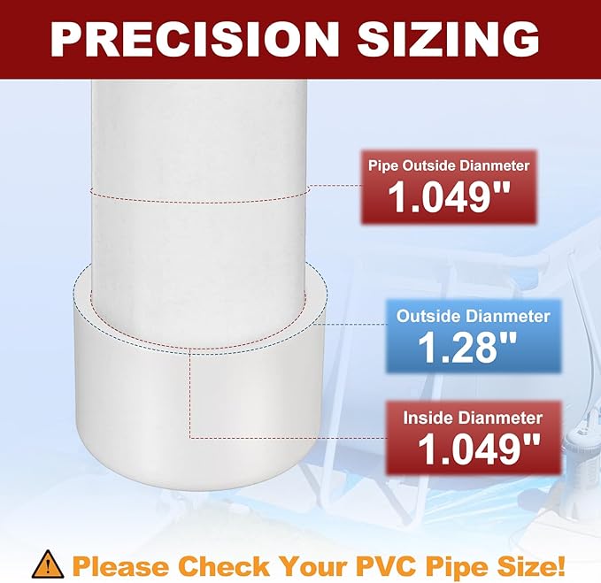 40 Pcs 3/4" PVC External End Cap Fitting, SCH40 Furniture Grade PVC Pipe Plug Adapter, Pipe Cover Fittings for DIY Project, Irrigation System, Plumbing Framework, Garden Structures