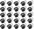 25-Pack Cable Clamps, 15/32 inch/ 12 mm 304 Stainless Steel Rubber Cushioned Insulated Cable Clamp R Shape Metal Holder for Tube/Wire/Pipe/Loop Installation